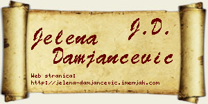 Jelena Damjančević vizit kartica